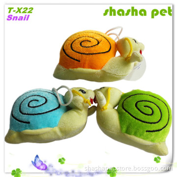 Factory wholesale Snail pet plush toy dog toy cat toy